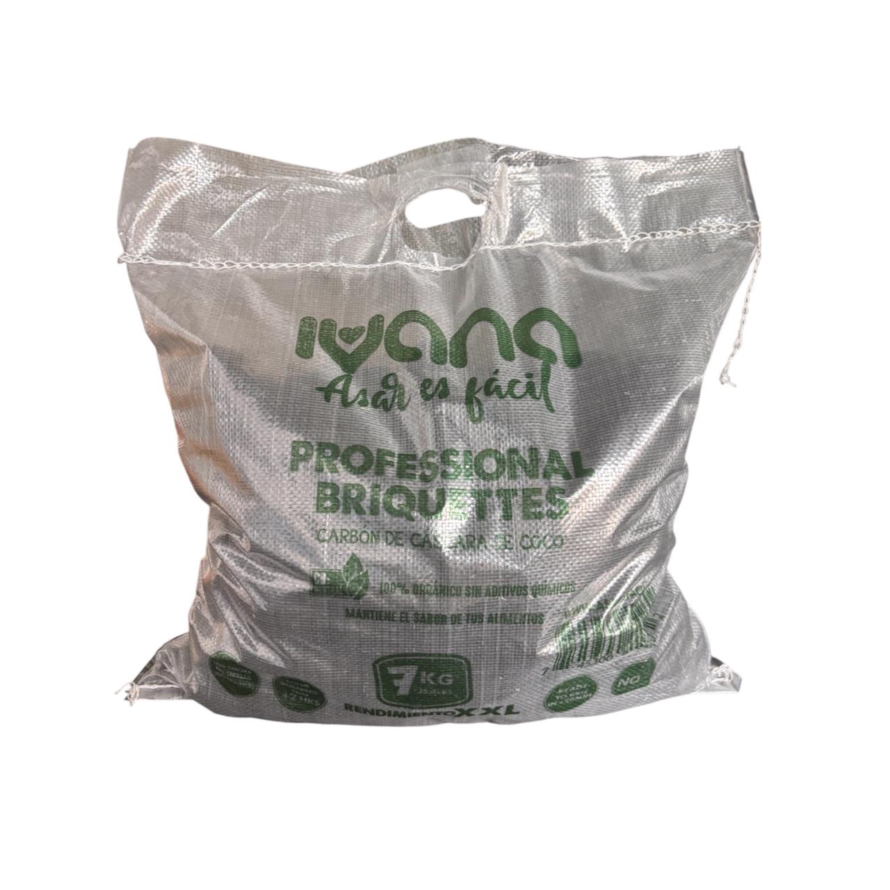 Ivana Carbon de cascara de coco 7kg Saco (A)