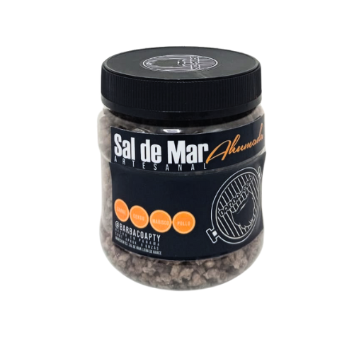 Barbacoapty Sal de mar ahumada artesanal 8oz (E)