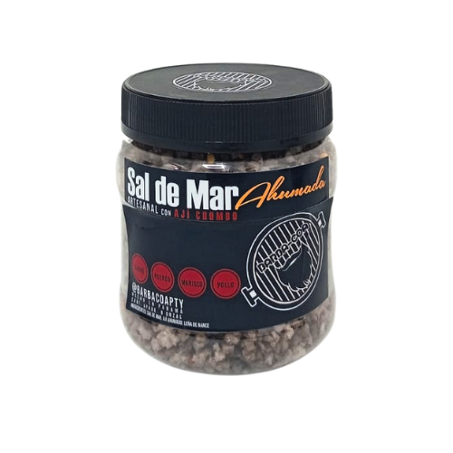 Barbacoapty Sal de mar ahumada con ají chombo 8oz (E)