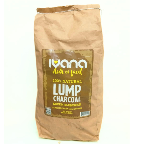 IVANA lump Charcoal Carbón Vegetal 8.8lb 4kg