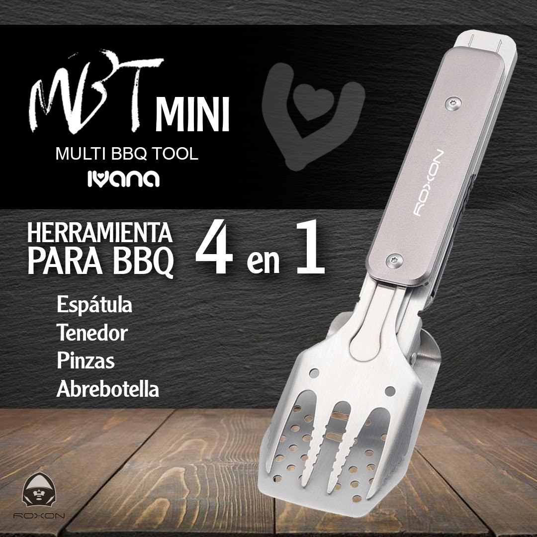 Roxon Pinza multiusos 4en1 para barbacoa (E)