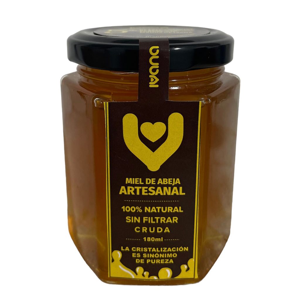 Ivana Miel de Abeja 100% artesanal, cruda y sin filtrar 180ml (E)