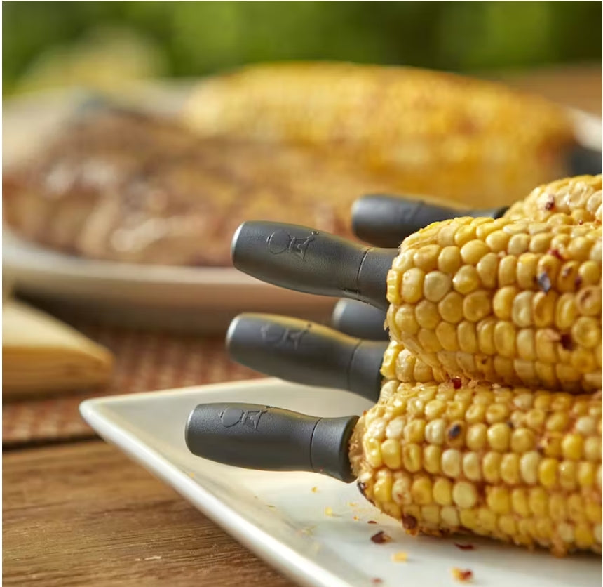 Weber  Juego de soporte para mazorcas de maiz. 8 unidades (A)