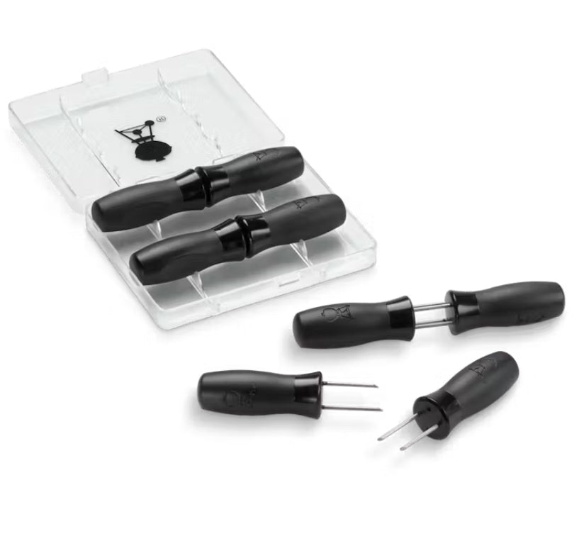 Weber  Juego de soporte para mazorcas de maiz. 8 unidades (A)